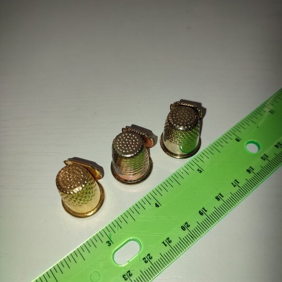 Lot 3 Pcs Thimbles Metal Vintage Collectible Nevada New Mexico Arizona - Picture 4 of 6